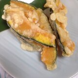 かぼちゃの煮物リメイク⇒かぼちゃ天ぷら(*^^*)